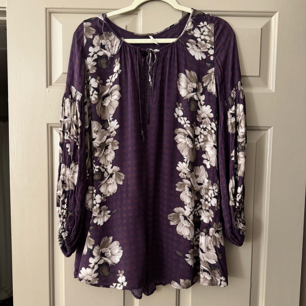 Purple floral romper - Picture 2 of 9